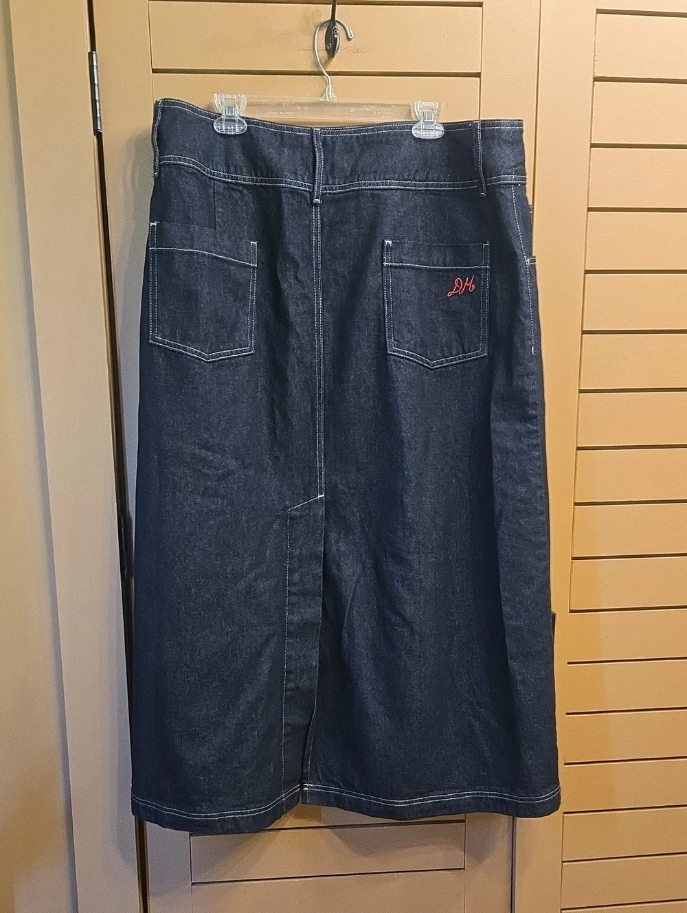 Damson Madder Raye Denim Skirt - Dark Indigo EU Size 20 / US 16 ( See Meas) - Picture 7 of 10